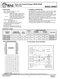 Datasheet BS62LV8000-70 manufacturer BSI