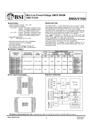 Datasheet BS62UV1024 производства BSI