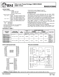 Datasheet BS62UV2006 manufacturer BSI