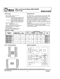 Datasheet BS62UV4000TI manufacturer BSI