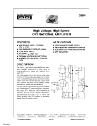 Datasheet 3584JM производства Burr-Brown