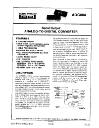 Datasheet ADC804BH-BI manufacturer Burr-Brown