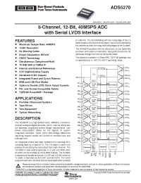 Datasheet ADS5270 manufacturer Burr-Brown