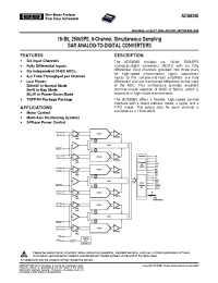 Datasheet ADS8365 manufacturer Burr-Brown