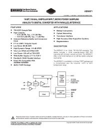 Datasheet ADS8371IBPFBT manufacturer Burr-Brown