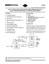 Datasheet ADS8401IBPFBR manufacturer Burr-Brown