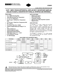 Datasheet ADS8481IBRGZR manufacturer Burr-Brown