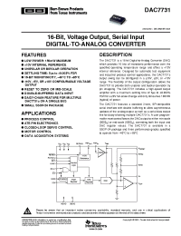 Datasheet DAC7731E manufacturer Burr-Brown