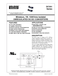 Datasheet DCV012415DP-U производства Burr-Brown