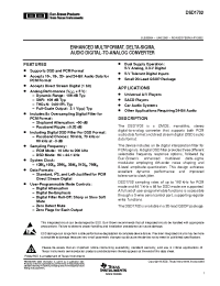 Datasheet DSD1702 manufacturer Burr-Brown