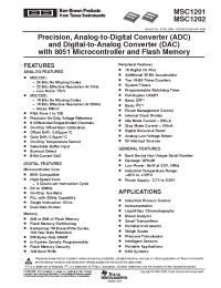 Datasheet MSC1202Y3RHHR manufacturer Burr-Brown