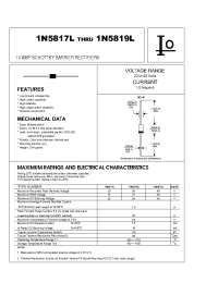 Datasheet 1N5817L manufacturer Bytes