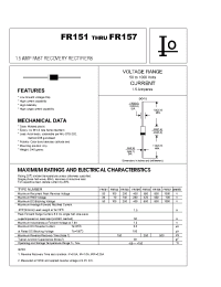 Datasheet FR151 manufacturer Bytes
