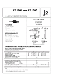 Datasheet FR1601 manufacturer Bytes