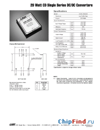 Datasheet 24S8.2500CD manufacturer Calex