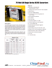 Datasheet 48S12.6QH manufacturer Calex