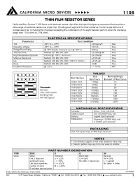 Datasheet 110R2753X manufacturer CalMicro