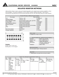 Datasheet CC5003KBGW manufacturer CalMicro