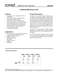 Datasheet CM1204-03CS manufacturer CalMicro