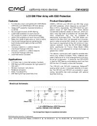 Datasheet CM1420-03CP manufacturer CalMicro