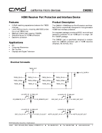 Datasheet CM2021-00TS manufacturer CalMicro