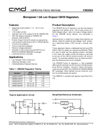 Datasheet CM3002-33SF manufacturer CalMicro