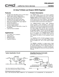 Datasheet CM3065-25SF manufacturer CalMicro