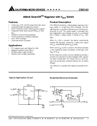 Datasheet CM3103 manufacturer CalMicro