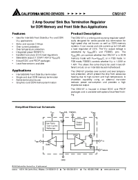 Datasheet CM3107-12SH manufacturer CalMicro