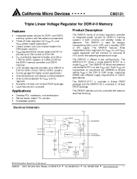 Datasheet CM3131-11SB manufacturer CalMicro