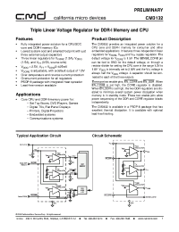 Datasheet CM3132-02SB manufacturer CalMicro