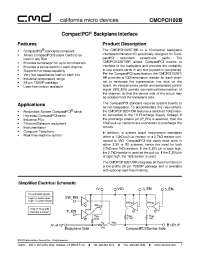 Datasheet CPCI102B производства CalMicro
