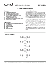 Datasheet CSPRC032A производства CalMicro