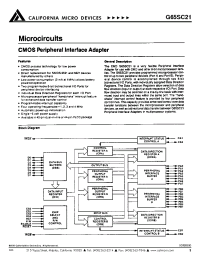 Datasheet G65SC21-3 manufacturer CalMicro