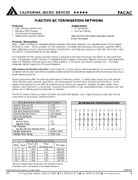 Datasheet PAC470AQT manufacturer CalMicro