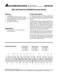 Datasheet PACSZ1284 manufacturer CalMicro