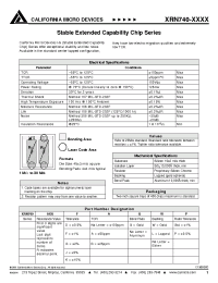 Datasheet XRN740-1005GAP manufacturer CalMicro