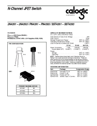 Datasheet 2N4392 manufacturer Calogic