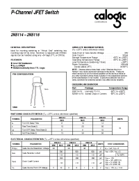 Datasheet 2N5115 manufacturer Calogic