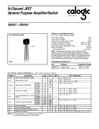 Datasheet 2N5457 manufacturer Calogic