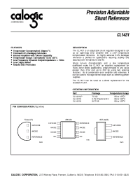 Datasheet CL1431D manufacturer Calogic