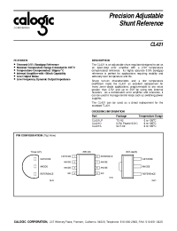 Datasheet CL431S manufacturer Calogic
