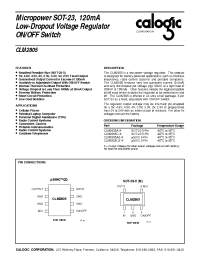 Datasheet CLM2805 manufacturer Calogic