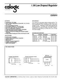 Datasheet CLM2810-33 manufacturer Calogic