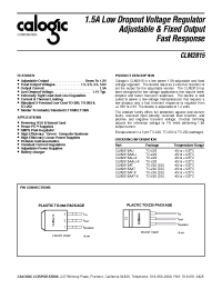 Datasheet CLM2815AU-X manufacturer Calogic