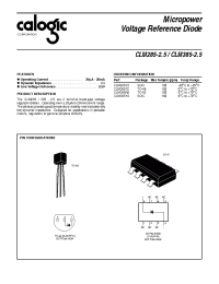 Datasheet CLM285-25 manufacturer Calogic