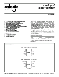 Datasheet CLM2931-3 manufacturer Calogic