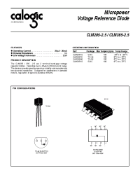 Datasheet CLM385N2 manufacturer Calogic