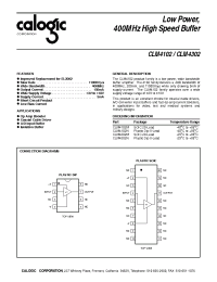 Datasheet CLM4102 manufacturer Calogic