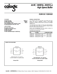 Datasheet CLM4122N manufacturer Calogic